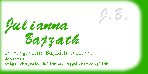 julianna bajzath business card