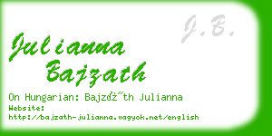 julianna bajzath business card